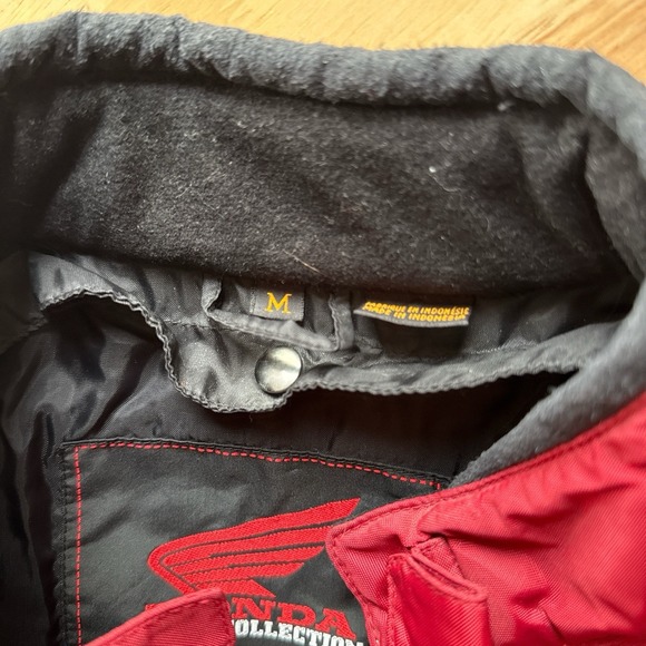 Honda Gold Wing Black‎ and Red Motorcycle Jacket Windbreaker Size Medium - Picture 7 of 7